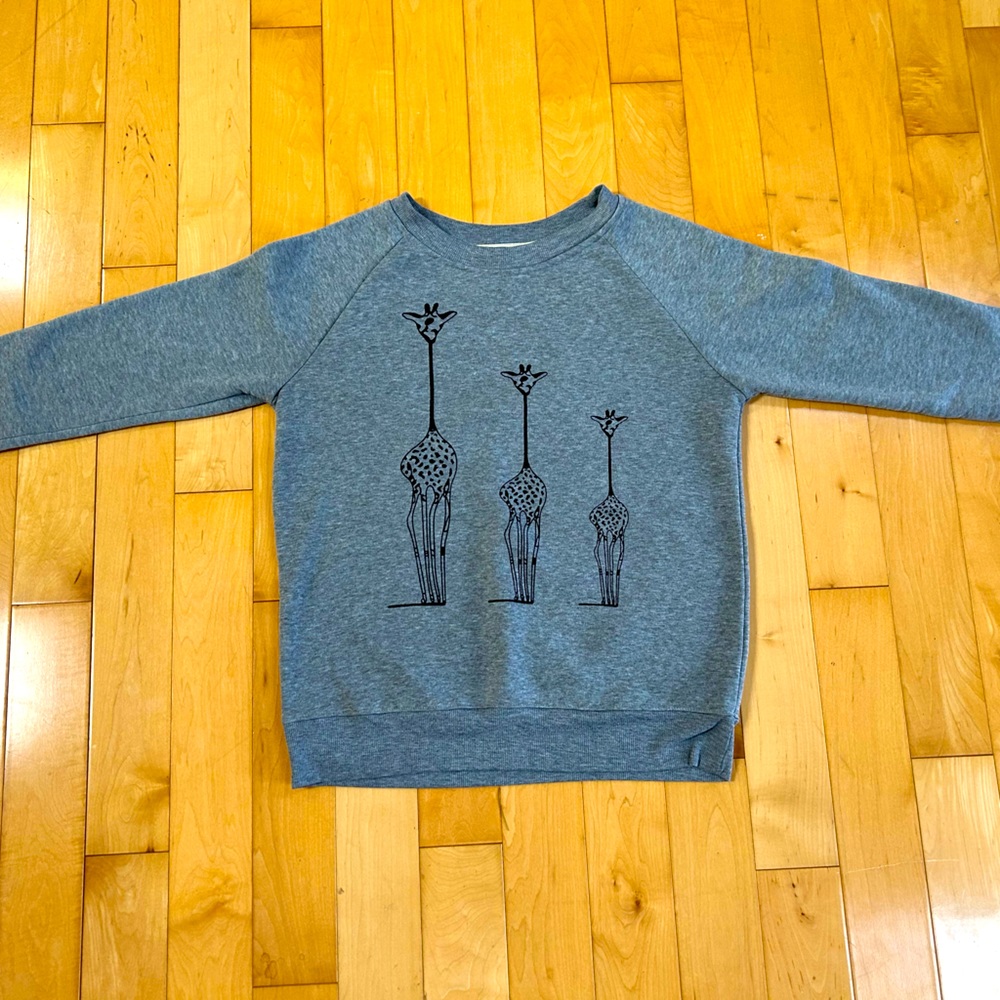 3 giraffe sweatshirt.
